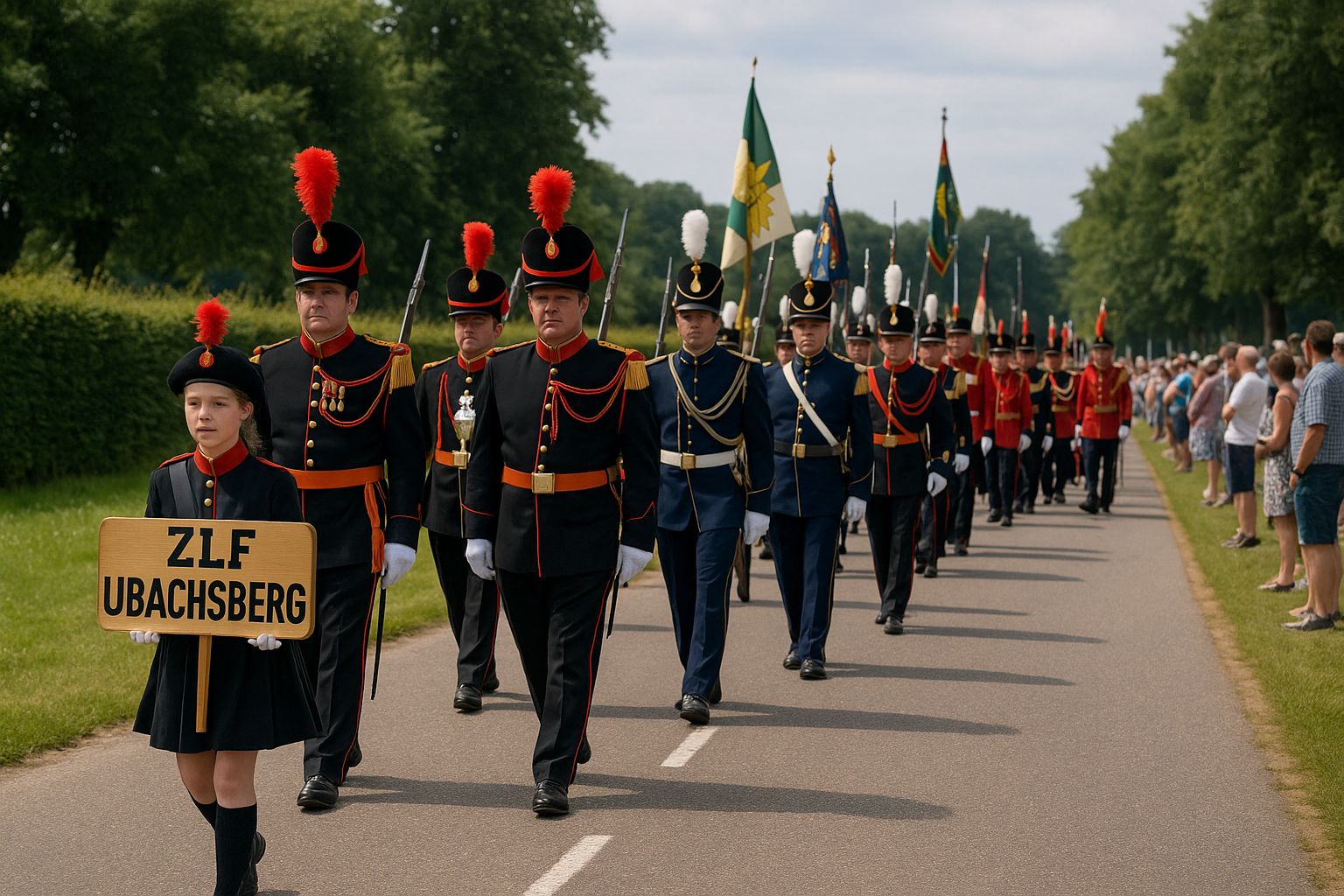 Optochtvolgorde ZLF te Ubachsberg